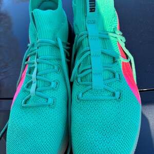 Puma Clyde Court Disrupt South Beach Miami Mint Green Pink 8.5 Basketball Shoes